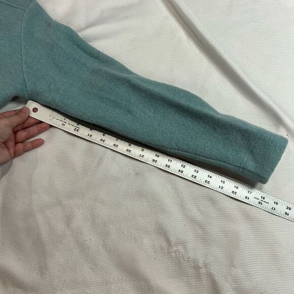 Vintage Norm Thompson Turquoise Gray Button Up Sweater‎ - Picture 4 of 6